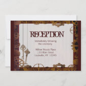 Invitation modèle mariage à vapeur (Dos)