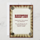 Invitation modèle mariage d'aviateurs à vapeur (Dos)