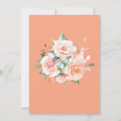Invitation Modèle Mariage moderne Light Peach (Dos)