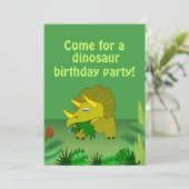 Invitation Modèle mignon d'invitations de fête d'anniversaire (Debout devant)