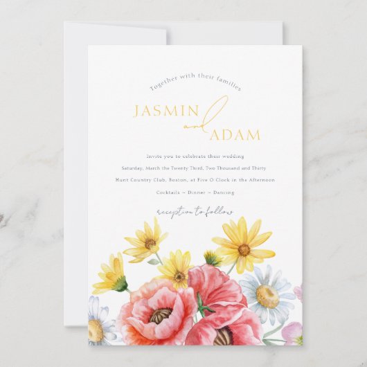 Invitation Modèle Modèle modèle (Devant)