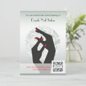 Invitation Modèle Nail Salon (Debout devant)