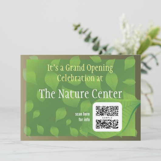 Invitation Modèle Nature Center (Debout devant)
