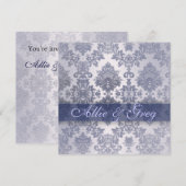 Invitation Modèle nuptiale de douche de couples faciles et (Devant / Derrière)