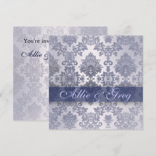 Invitation Modèle nuptiale de douche de couples faciles et (Devant / Derrière)