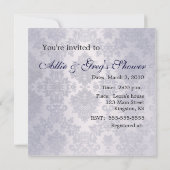 Invitation Modèle nuptiale de douche de couples faciles et (Dos)