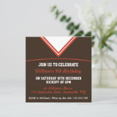 Invitation Modèle orienté d'invitation de partie du Jersey du (Debout devant)