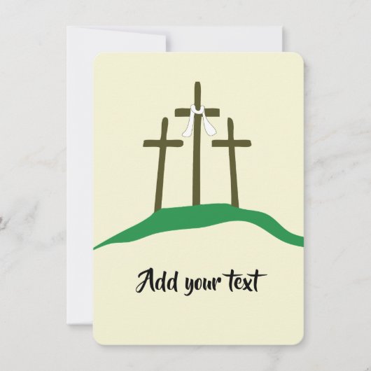 Invitation Modèle Pâques chrétien  (Devant)