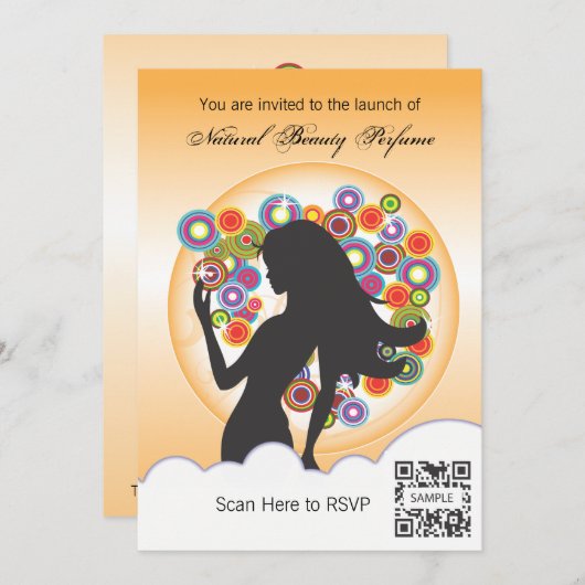 Invitation Modèle parfum (Devant / Derrière)