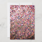 Invitation Modèle Parties scintillant rose (Dos)