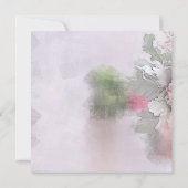 Invitation Modèle personnalisé Art aquarelle Roses Fleurs (Dos)