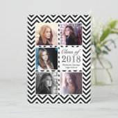 Invitation Modèle photo de la fête de fin d'études secondaire (Debout devant)