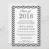Invitation Modèle photo de la fête de fin d'études secondaire (Dos)