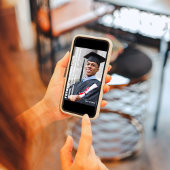 Invitation Modèle photo diplômé Typographie moderne Gras