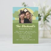 Invitation Modèle photo du soleil levant (Debout devant)