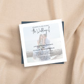 Invitation Modèle photo simple Mariage élégant