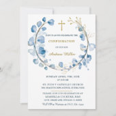 Invitation Modèle pour garçon de confirmation imprimable (Devant)