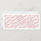 Invitation Modèle pour photo panoramique, de groupe ou de cla (Devant)