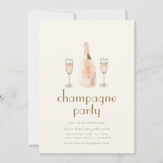 Invitation modèle pour une fête de pâtisserie pari (Devant)