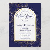 Invitation modèle pour une soirée du Nouvel An de (Devant)