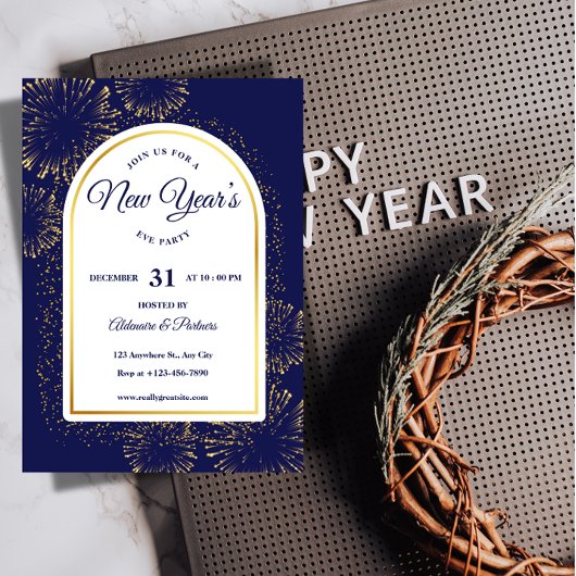 Invitation modèle pour une soirée du Nouvel An de