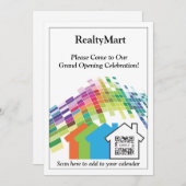 Invitation Modèle Réaliseurs de maisons (Devant / Derrière)