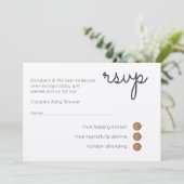 Invitation Modèle RSVP de mariage manuscrit (Debout devant)