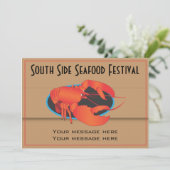 Invitation Modèle Seafood Restaurant (Debout devant)