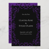 INVITATION MODÈLE SWIRL (Devant / Derrière)