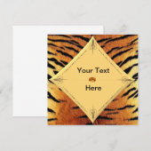 Invitation modèle Tigre (Devant / Derrière)