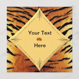 Invitation modèle Tigre