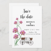 Invitation modèle variété vintage (Devant / Derrière)