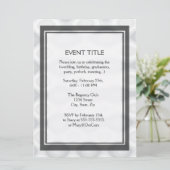 Invitation Modèle vierge rapide et facile (Debout devant)