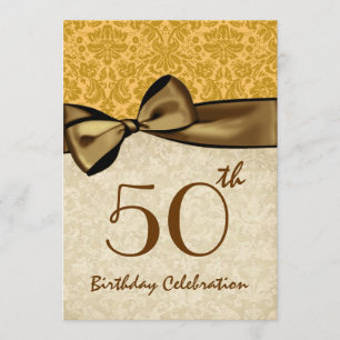 Invitation Modèle W844 de la fête du 50e anniversaire de l'OR
