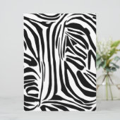 Invitation Modèle Zèbre (Debout devant)