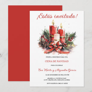 Invitation Modèles de Fêtes de Noël Personnalisés