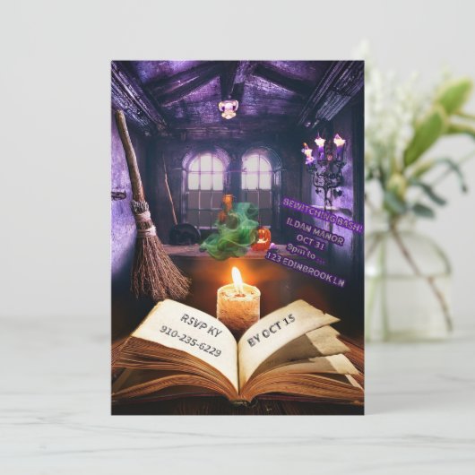 Invitation Modèles de l'invitation créative Halloween (Debout devant)