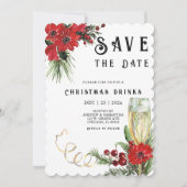 Invitation Modèles de Save The Date Fête de Noël (Devant)