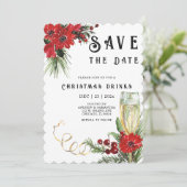Invitation Modèles de Save The Date Fête de Noël (Debout devant)