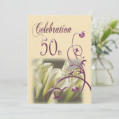 Invitation Modèles d'invitation pour fête d'anniversaire 50 a (Debout devant)