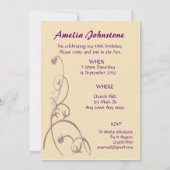 Invitation Modèles d'invitation pour fête d'anniversaire 50 a (Dos)