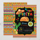 Invitation Modèles d'invitation pour fête mexicaine (Devant / Derrière)