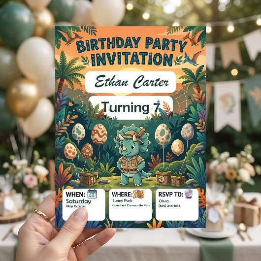 Invitation Modèles d'invitations d'anniversaire pour une île
