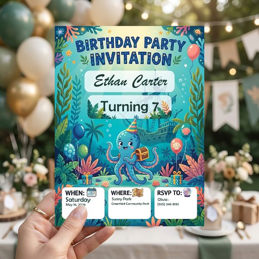 Invitation Modèles d'invitations d'anniversaire sur le thème
