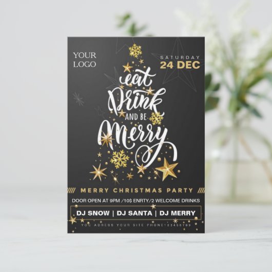 Invitation modèles du prospectus de Noël (Debout devant)