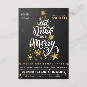 Invitation modèles du prospectus de Noël
