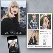 Invitation Modélisation de mode moderne 4 Photos Modèle Comp 