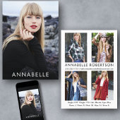 Invitation Modélisation de mode moderne 5 Photos Modèle Comp