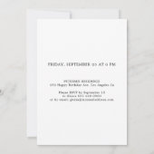 Invitation Modern 2 photo black and white 60th Birthday Party (Dos)