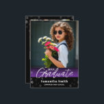 Invitation Modern 2 Photo Graduation Senior Photo Grad Invite<br><div class="desc">Celebrate your graduate with this modern 2‑photo graduation announcement, designed to showcase senior portraits in a clean, stylish layout. Perfect for high school graduation, college graduation, and Class of any year 2026 2027 2028 2029 announcements, this customizable card includes space for your graduate’s name, school, and ceremony or party details....</div>